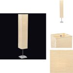 Lampadaire avec support en acier 135 cm beige - lampadaire - �clairage int�rieur - abat - jour beige ...