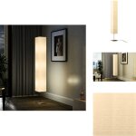Lampadaire avec support en acier 170 cm beige - lampadaire - clairage intrieur - abat - jour beige ...