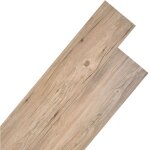 Planches de plancher pvc non auto - adhsif 5, 26 m chne marron