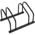 Porte - v�los pour 2 v�los noir acier vidaxl