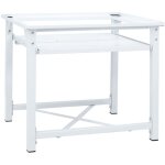 Vidaxl ? socle pour machine � laver avec �tag�re coulissante ? acier blanc ? capacit� 100 kg ? dimensions ...