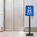 Vidaxl stand de poster sur pied argent� a3 fonte