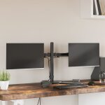 Vidaxl - support de moniteur double noir acier vesa 75 / 100 mm