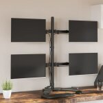 Vidaxl - support de moniteur noir acier vesa 75 / 100 mm