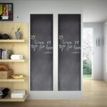 Tableau noir autocollant mural 0, 45x2 m 2 rouleaux avec craies Tableau noir autocollant mural 0, 45x2 m 2 rouleaux avec craies