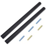 Tableau noir autocollant mural 0, 6x2 m 2 rouleaux avec craies