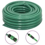 Vidaxl tuyau d'arrosage avec jeu de raccords vert 0, 75  20 m pvc