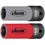 Vigor ? set d'embouts pour perceuse � percussion v6309 ? 2 douilles 18, 5mm et 19, 5mm ? entra�nement ...