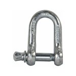 Manille droite inox aisi316 cmu 200kg coeff3 Manille droite inox aisi316 cmu 200kg coeff3