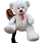 Viking choice - grand nounours blanc nounours avec texte i love you brod 160cm