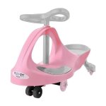 Viking choice - voiture wiggle - voiture oscillante - avec roues claires par led - rose