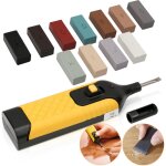 Einfeben carrelage 19 pices 11 couleurs diffrentes avec fondu de cire, rabot et ponge de ponage surfaces ...