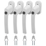 Vingo - poignée de fenêtre avec serrure verrouillable alu même clé blanche - 4x blanc Vingo - poignée de fenêtre avec serrure verrouillable alu même clé blanche - 4x blanc