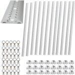 Rail d'arrimage 8×1m, set de rail, aluminium, arrimage du chargement Rail d'arrimage 8×1m, set de rail, aluminium, arrimage du chargement