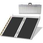 Rampe pour fauteuil roulant rampe de chargement 2x portable alu surface antidérapante rampe d'accès capacité ... Rampe pour fauteuil roulant rampe de chargement 2x portable alu surface antidérapante rampe d'accès capacité ...