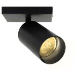 Spot de plafond pivotante tournante gu10 mtal lustre plafond plafonnier led noir lampe  1 flammes - ...