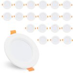 Vingo - swanew 20x spots encastrables led spots encastrables 5w spots de plafond blanc froid Vingo - swanew 20x spots encastrables led spots encastrables 5w spots de plafond blanc froid