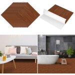 Swanew dalles de sol pvc adhsives - 3 boites de 33 dalles vinyle auto - adhsives - couleur bois - ca. ...