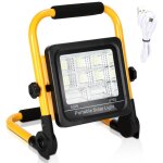 Swanew projecteur 50w led projecteur de chantier camping lamp lampe de camping batterie solaire