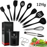Swanew set d'ustensiles de cuisine 12 pices, pour la cuisson et la ptisserie, en silicone, rsistant, ...