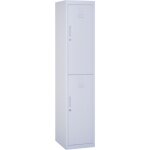 Vinsetto - vestiaire m�tallique 2 portes verrouillables - armoire m�tallique - 2 tringles, 4 �tag�res ...