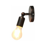 Applique murale industrielle vintage lampe murale fer forg� luminaire murale r�glable e27 rouille rouge ...