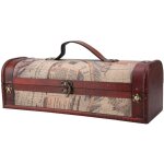 Vintage bois vin rouge champagne bouteille unique emballage bo�te de rangement cadeau d'anniversaire ...