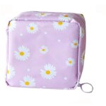 (violet) sac pour serviettes hygiéniques daisy, joli sac de courses portable de grande capacité en forme ... (violet) sac pour serviettes hygiéniques daisy, joli sac de courses portable de grande capacité en forme ...