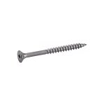 Vis à bois agglomere tête fraisée carrée striée sous tête - inox a2 5x60 / 36 mm - boîte de 200 Vis à bois agglomere tête fraisée carrée striée sous tête - inox a2 5x60 / 36 mm - boîte de 200