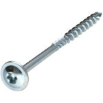 Vis bois tekor t�te disque torx t40 pointe antifendage type 17 10x100 filet�e sur 50 acier zingu�