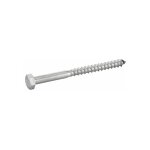 Vis à bois tête hexagonale - tirefond - inox a4 5x60 mm - boîte de 100 Vis à bois tête hexagonale - tirefond - inox a4 5x60 mm - boîte de 100