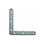 Vis express - equerres plate renfort bout ronds 80x80x12 acier zingu� - 100 pi�ces