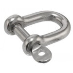 Vis express - manille droite forg�e axe imp inox a4 diam�tre 4 - 1 pi�ce