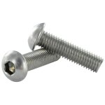 Vis express - vis mtaux inox a2 bhc (tte bombe hexagonal creux) m8x50 filetage total cl de 5 hc5 ...