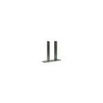 Pied de poteau forme u 91x50x200 forte tenue  la corrosion acier galvanis  chaud - 1 pice