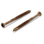 Vis express - vis terrasse t�te frais�e tf crant� torx t25 pointe antifendage type 17 5x70 inox a2 bruni ...