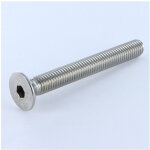 Vis m�taux inox a2 fhc t�te frais�e empreinte hexagonale creuse cl� de 10 hc10 m16x100 filetage total ...