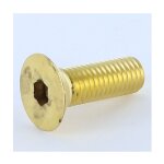 Vis m�taux laiton cl� de 6 hc6 fhc t�te frais�e empreinte hexagonale creuse m10x30 - 1 piece