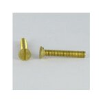 Vis m�taux laiton t�te frais�e tf fendue m2x16 - 30 pi�ces