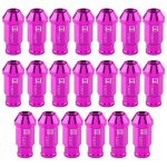 Vis de pneu de voiture, roue de course, �crou en aluminium m12x1, 5 (violet)