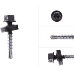 Vis pour t�le imitation tuile galvanis� anthracite r7016 4. 8 x 28