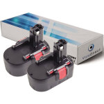 Visiodirect - lot de 2 batteries pour bosch art 26 coupe bordures 3000mah 14. 4v