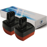 Visiodirect - lot de 2 batteries pour metabo ssp12 perceuse � percussion 3000mah 12v