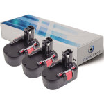 Visiodirect - lot de 3 batteries pour bosch gdr 14. 4 v visseuse � chocs 3000mah 14. 4v