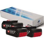 Visiodirect - lot de 3 batteries pour bosch gdr visseuse � chocs 18 v - li 4000mah 18v