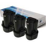 Visiodirect - lot de 3 batteries pour makita hs300dz scie circulaire 1500mah 10. 8v