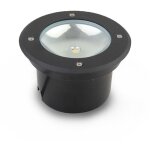 Vision - el ? spot encastrable ext�rieur sol rond ? aluminium gris anthracite ? 3w 4500k ? indice de ...