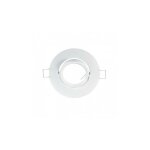 Support plafond rond inclinable blanc �92 mm