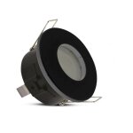 Vision - el - support de spot bbc rond �tanche ip65 noir �84mm miidex lighting� noir