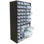 Viso - casier metal 60 tiroirs et separateurs et etiquettes 306x155x551